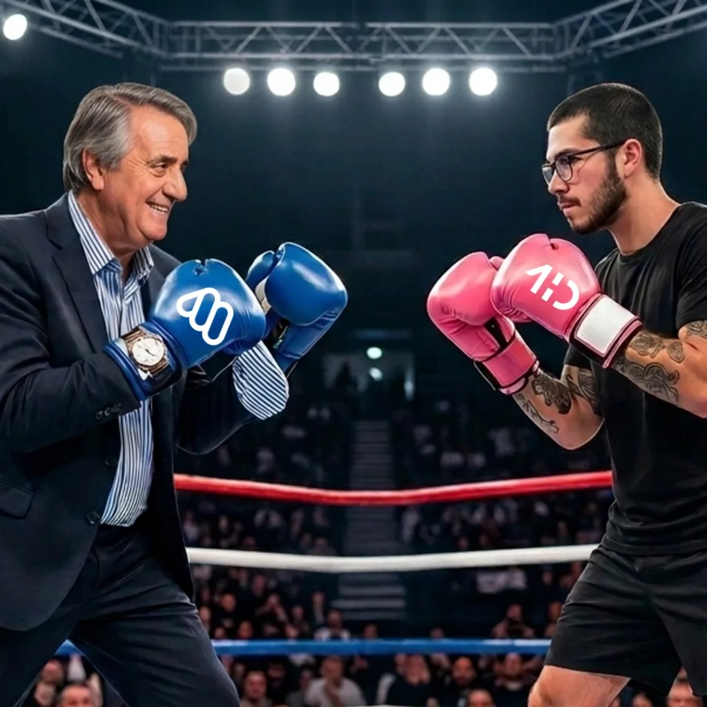 Kike Morandé Mega y Claudio Michaux Chilevisión