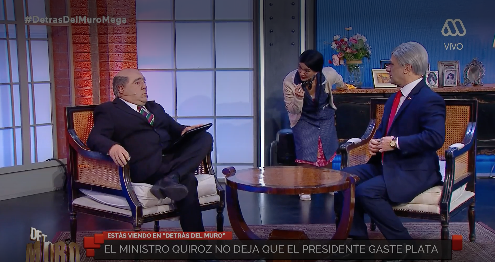 Detrás del Muro en Mega - Parodia José Antonio Kast y Jorge Quiroz