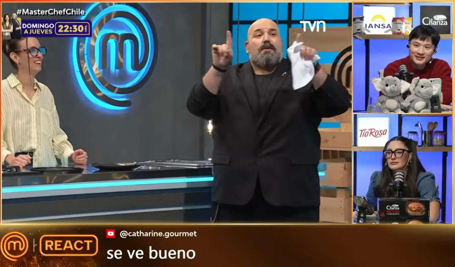 TVN arrasó este domingo en YouTube: el react de MasterChef Chile casi duplica a su competencia
